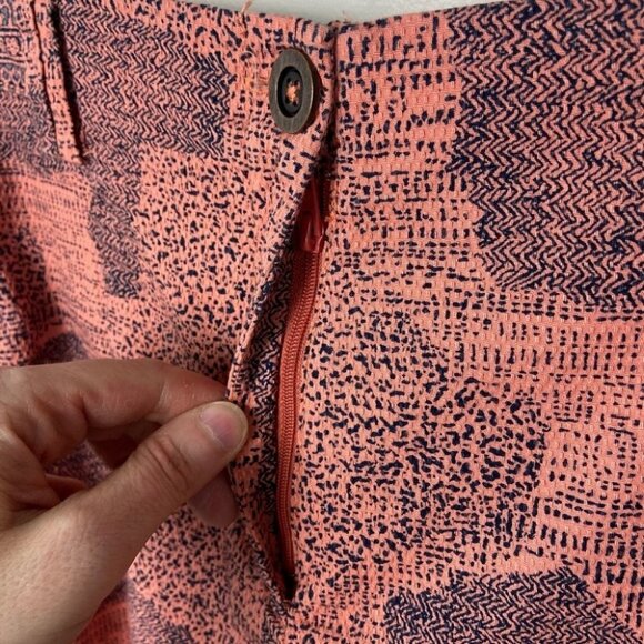 Anthropologie High Rise Island Hopper Pink Shorts Size 0 Geometric Print Boho - Picture 6 of 12
